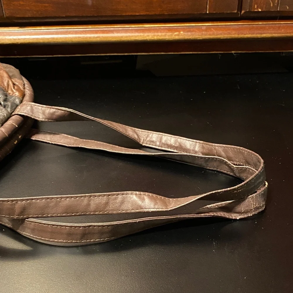 Soft leather vintage hobo bag